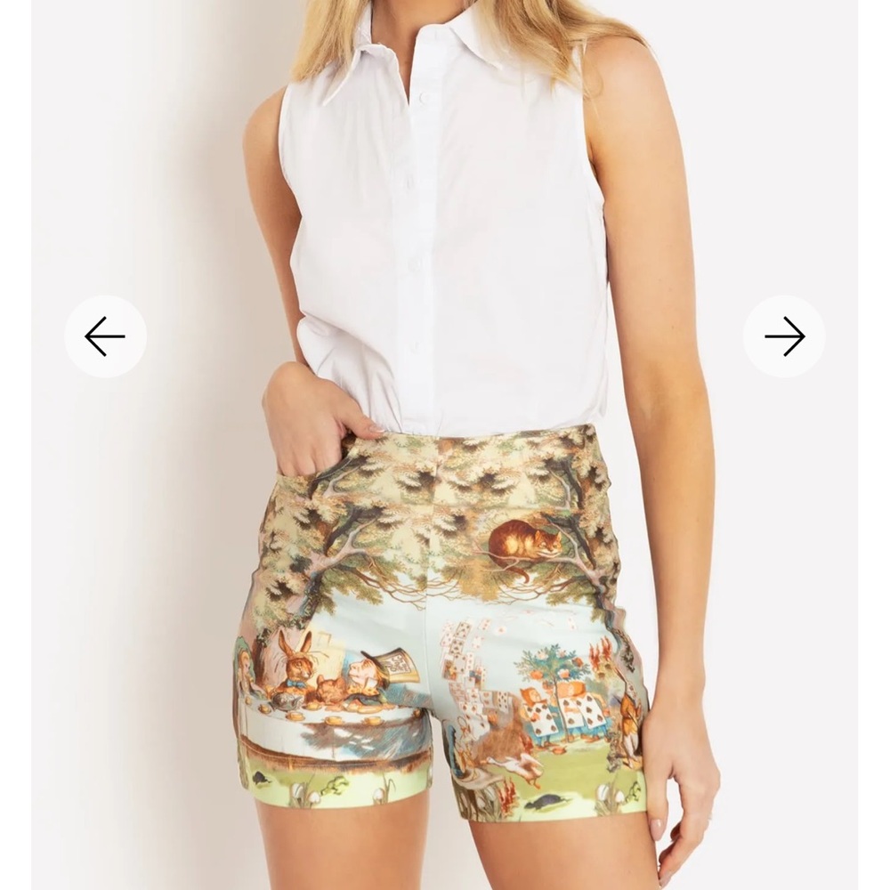 BlackMilk Clothing The Mad Hatter’s Tea Party Shorts